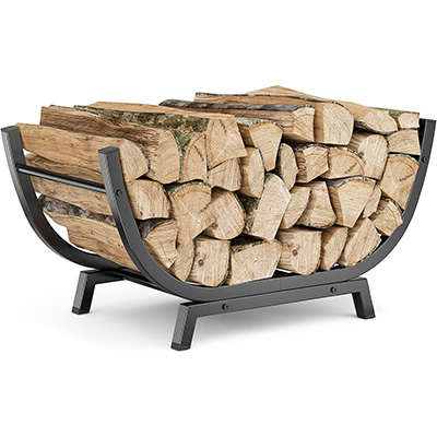 30in Firewood Rack Outdoor and Indoor Compact Firewood log Storage  Holder Stable Log Holder
