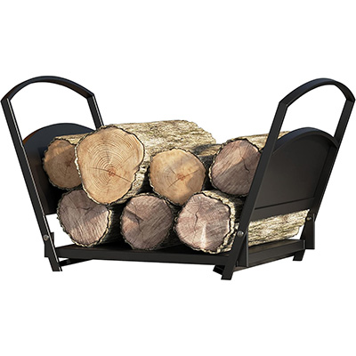 Firewood Log Rack, Iron Wood Lumber Storage Holder for Fireplace