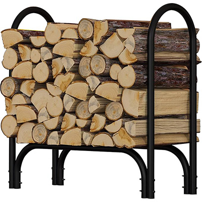 Firewood Rack, Wood Holder, Storage Rack, Firewood Stacker for Indoor and Outdoor