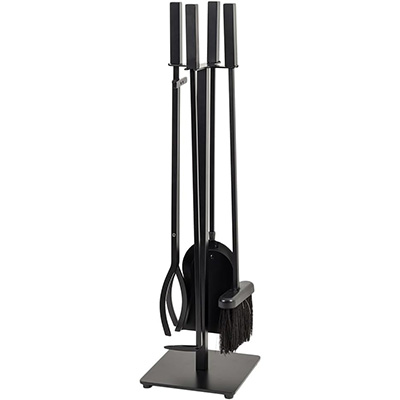 Modern Ember Harriet 5 Piece Fireplace Tool Set in Black