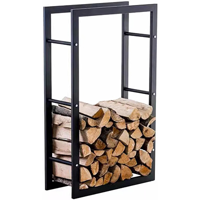 Firewood Storage Log Rack Holder Indoor Outdoor Metal Firewood Storage Holder